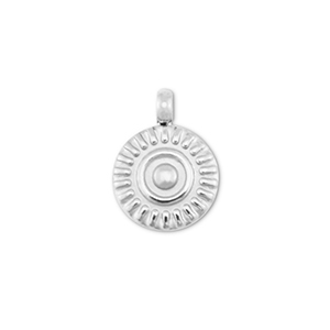 Stainless Steel - Rostfrei Stahl Anh&auml;nger Sonne Silver