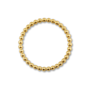 Stainless Steel - Rostfrei Stahl Schmuckzubeh&ouml;r Zwischenst&uuml;ck Rund Gold