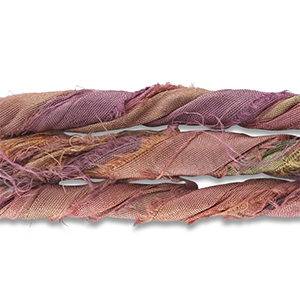 Sari-Seidenband Lilac-green-brown