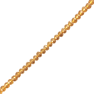 Top Glas Facett Perlen 3x2mm rondellen Brown