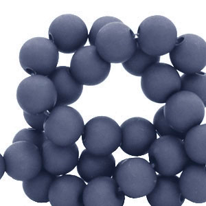 6 mm Acrylperlen Denim blue