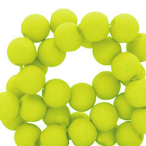 4 mm Acrylperlen Lime green