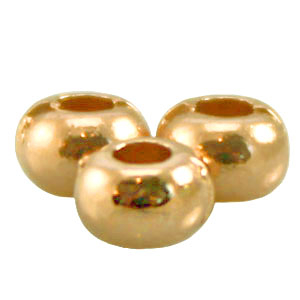 DQ Metall Perlen 5x3mm Gold (Nickelfrei)