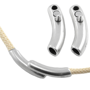 DQ Metall Magnetverschluss f&uuml;r 5mm (Dreamz) Band antik silber (nickelfrei)