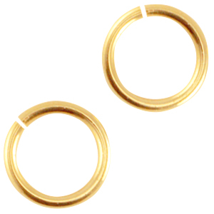 DQ Metall Bindering 6.5mm Gold (Nickelfrei)