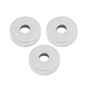 Metall Perlen DQ Disc Rondellen 6x2mm Antik silber (Nickelfrei)