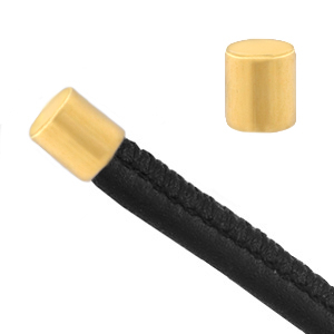 Metall Endkappen DQ (&Oslash;2.4mm) Gold (Nickelfrei)
