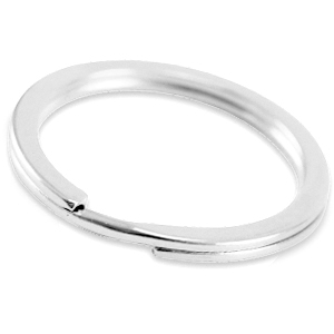 Metall Zubeh&ouml;r DQ Schl&uuml;ssel Anh&auml;nger Ring 35mm Antik silber (Nickelfrei)
