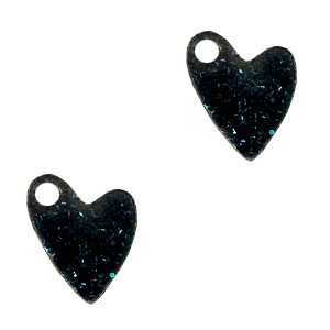 Plexx Anh&auml;nger Heart Shimmery Black