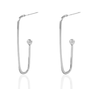 Metall Zubeh&ouml;r DQ Ohrringe Antik silber (Nickelfrei)