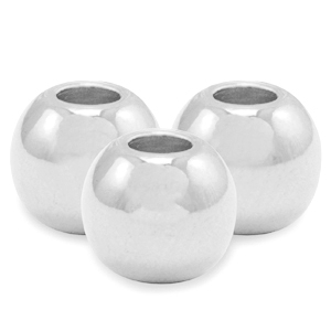 Metall Perlen DQ 3mm Antik silber (Nickelfrei)