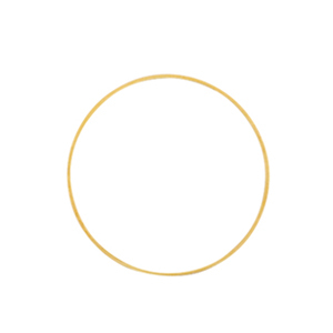 Metall Zubeh&ouml;r DQ Ring 20mm Gold (Nickelfrei)