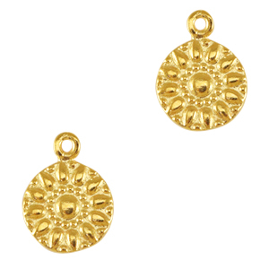 Metall Anh&auml;nger DQ Blume Gold (Nickelfrei)
