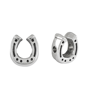 Metall Perlen DQ Hufeisen Antik silber (Nickelfrei)