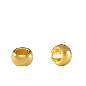 Metall Perlen DQ Rondellen 5mm Gold (Nickelfrei)