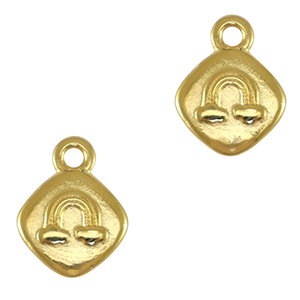 Metall Anh&auml;nger DQ Regenbogen Gold (Nickelfrei)