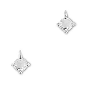 Metall Anh&auml;nger DQ Antik silber (Nickelfrei)