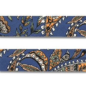Bandana Blume und Blatt Blue