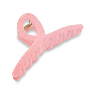 Haarschmuck hair clamp Samt-Optik Pink