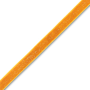 Schmuckband aus Samt Orange-silver glitter