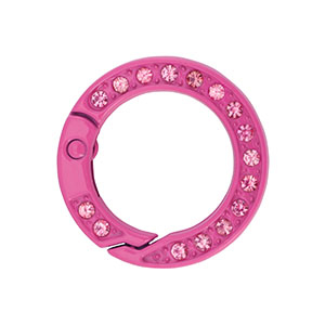 Farbiges Zubeh&ouml;r Schl&uuml;ssel Anh&auml;nger Ring Magenta pink