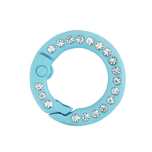 Farbiges Zubeh&ouml;r Schl&uuml;ssel Anh&auml;nger Ring Light blue