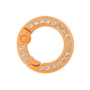 Farbiges Zubeh&ouml;r Schl&uuml;ssel Anh&auml;nger Ring Orange