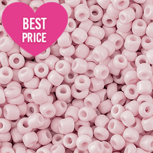 Glasperlen Rocailles 6/0 (4mm) Light pink
