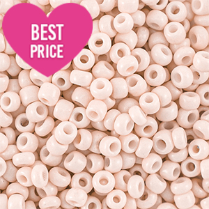Glasperlen Rocailles 12/0 (2mm) Peach beige