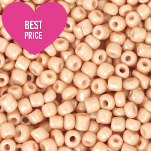 Glasperlen Rocailles 8/0 (3mm) Nude peach