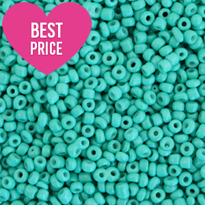 Glasperlen Rocailles 12/0 (2mm) Viridian green