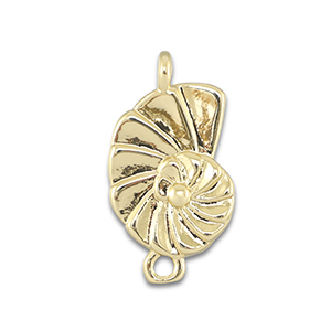 Brass TQ Metall Zwischenst&uuml;ck Schnecke Gold