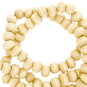 Holzperlen rund 6mm Nature Holz-natural brown