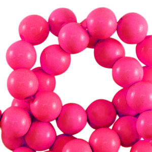 10 mm Acrylperlen shiny Pink