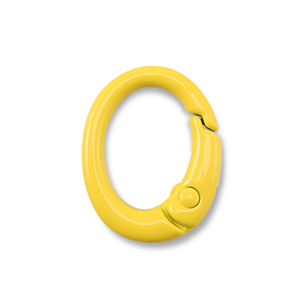 Farbiges Zubeh&ouml;r Schl&uuml;ssel Anh&auml;nger Oval Yellow