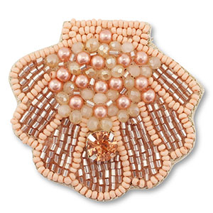 Broschen Muschel Light peach