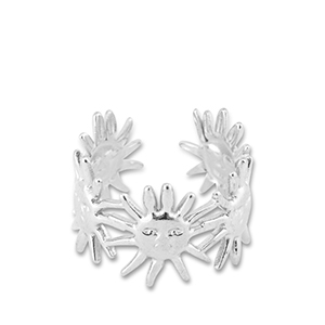 Ringe aus Stainless Steel - Rostfreiem Stahl Sonne Silver