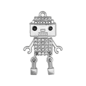 Statement-Anh&auml;nger Roboter Silver