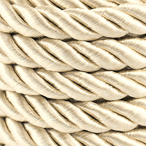 Trendy Kordel Twisted 10mm Champagne gold