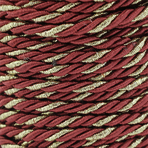 Trendy Kordel Twisted 3mm Warm red-gold