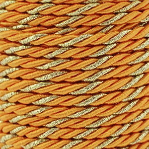 Trendy Kordel Twisted 3mm Orange-gold