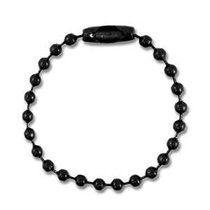 Farbiges Zubeh&ouml;r Ballchain mit Verschluss Black