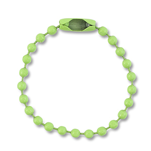 Farbiges Zubeh&ouml;r Ballchain mit Verschluss Green
