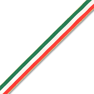 BY31&reg; Schmuckband mit Italienisches Flaggenband Green-white-red-gold