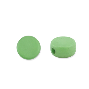 Acryl Perlen Disc Green