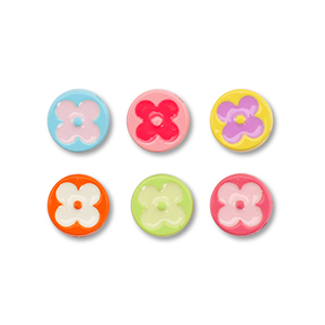 Metall Perlen Enamel Rund Multicolour