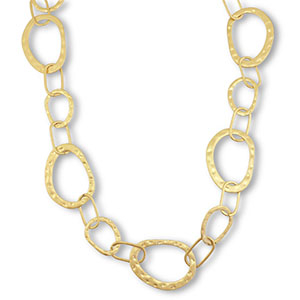 Statement Gliederkette Oval Gold