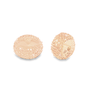 Resin Perlen Rondell 10mm Light peach