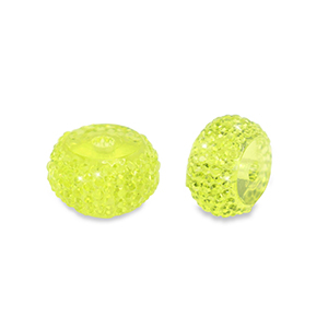 Resin Perlen Rondell 8mm Light green