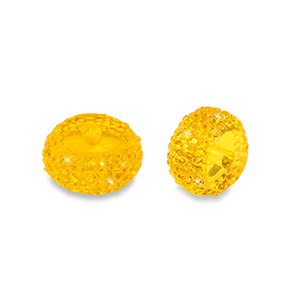 Resin Perlen Rondell 8mm Orange